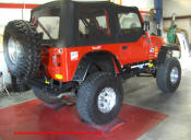 97 Jeep Wrangler TJ with Teraflex, super swamper IROKs, mickey thompsons,superlift,poison spider and more..  