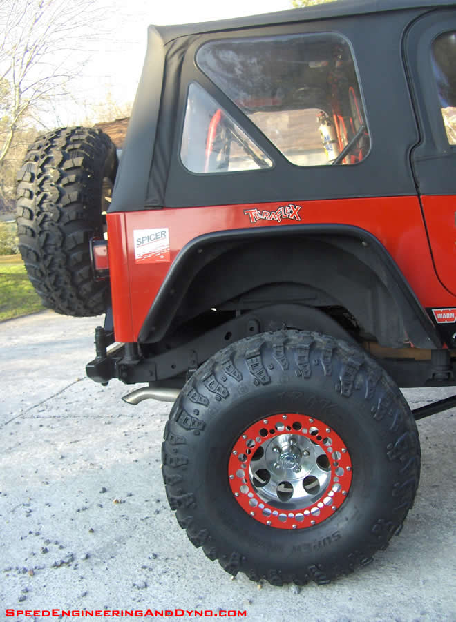 Super Swamper IROKs Pro Comp wheels and bead lock style rings