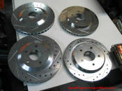 Speed Engineering and Dyno - Zinc coated slotted and drilled rotors